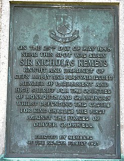 Sir Nicholas Kemeys, 1st Baronet