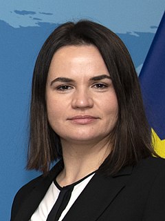 Svetlana Tikhanovskaïa